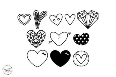 Heart Doodle 3 by Miss Tiina — Dingbats Font — thumbnail 3