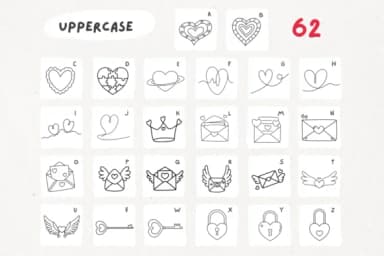 Heart Doodle by Babymimiart — Dingbats Font — thumbnail 8