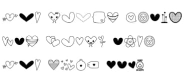 Heart Doodle 4 by Miss Tiina — Dingbats Font — thumbnail 5