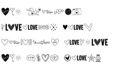 Heart Doodle 5 by Miss Tiina — Dingbats Font — thumbnail 5