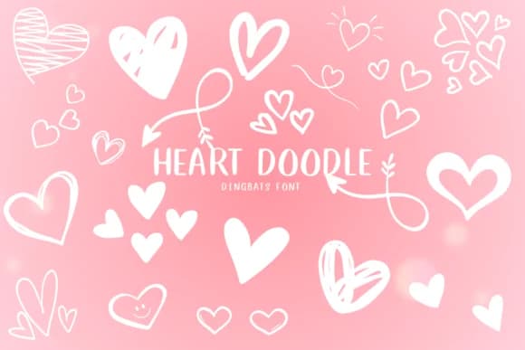 Heart Doodle by CHANOK — Dingbats Font