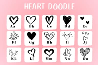 Heart Doodle by CHANOK — Dingbats Font — thumbnail 2