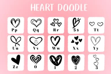 Heart Doodle by CHANOK — Dingbats Font — thumbnail 3