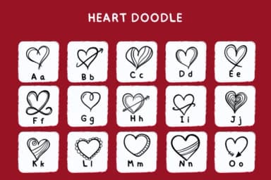 Heart Doodle by Bee piyanuch — Dingbats Font — thumbnail 2