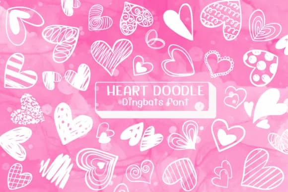 Heart Doodle by Ketsarin — Dingbats Font