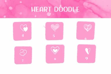 Heart Doodle by Ketsarin — Dingbats Font — thumbnail 4