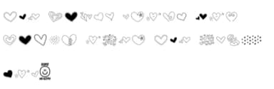 Heart Doodle Pro by Miss Tiina — Dingbats Font — thumbnail 5