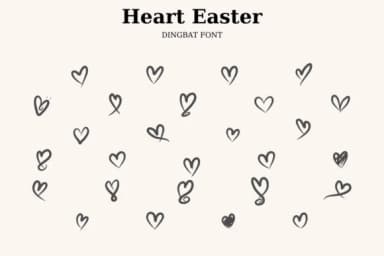Heart Easter by CraftedType Studio — Dingbats Font — thumbnail 1