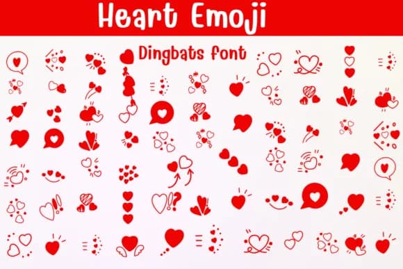 Heart Emoji by Sontaya — Dingbats Font