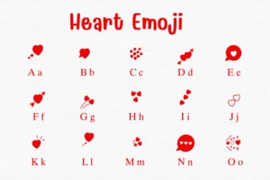 Heart Emoji by Sontaya — Dingbats Font — thumbnail 2
