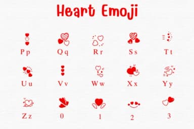 Heart Emoji by Sontaya — Dingbats Font — thumbnail 3