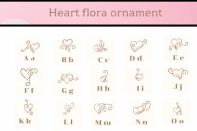 Heart Flora Ornament by Apiwat Type — Dingbats Font — thumbnail 2