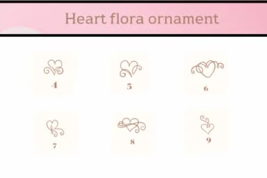 Heart Flora Ornament by Apiwat Type — Dingbats Font — thumbnail 4