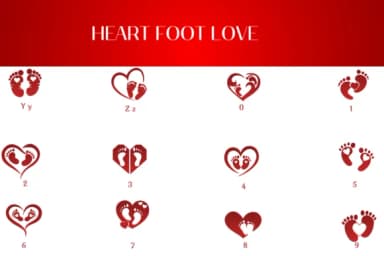 Heart Foot Love by Heartcraft Atelier — Dingbats Font — thumbnail 4