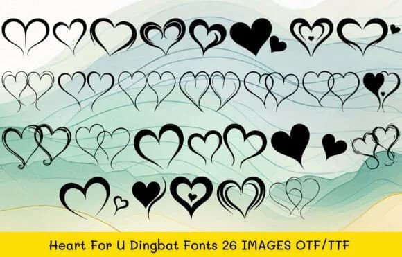 Heart for U by MOMAT THIRTYONE — Dingbats Font