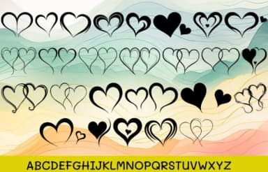 Heart for U by MOMAT THIRTYONE — Dingbats Font — thumbnail 2
