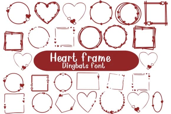 Heart Frame by Nongyao — Dingbats Font