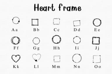 Heart Frame by Nongyao — Dingbats Font — thumbnail 2