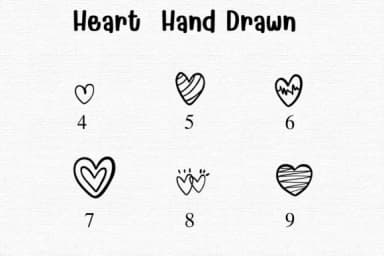 Heart Hand Drawn by Sontaya — Dingbats Font — thumbnail 4