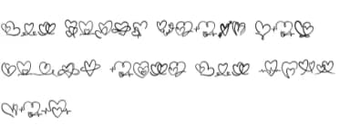Heart Hand Drawn by Sontaya — Dingbats Font — thumbnail 8