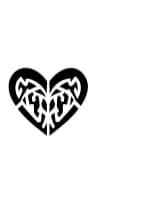Heart Hawaiian Tribal by MOMAT THIRTYONE — Dingbats Font — thumbnail 3