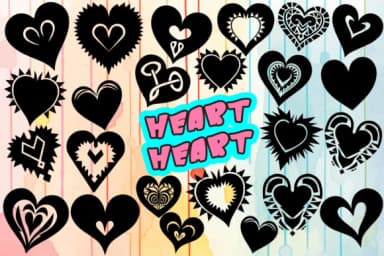 Heart Heart by MOMAT THIRTYONE — Dingbats Font — thumbnail 1