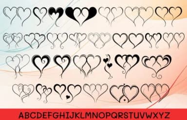 Heart Heart Love by MOMAT THIRTYONE — Dingbats Font — thumbnail 2
