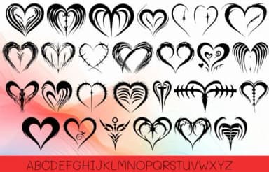 Heart Indian by MOMAT THIRTYONE — Dingbats Font — thumbnail 2