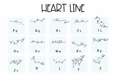 Heart Line by Sirinart — Dingbats Font — thumbnail 3