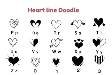Heart Line by Nun Sukhwan — Dingbats Font — thumbnail 6