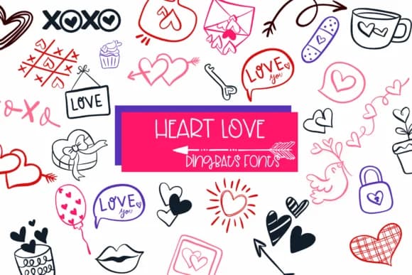 Heart Love by Sirinart — Dingbats Font