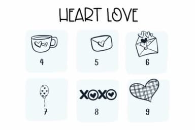 Heart Love by Sirinart — Dingbats Font — thumbnail 4