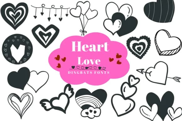 Heart Love by Suphitchaya — Dingbats Font