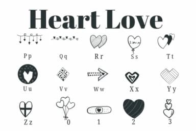Heart Love by Suphitchaya — Dingbats Font — thumbnail 3