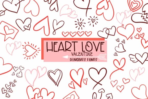 Heart Love Valentine by Sirinart — Dingbats Font