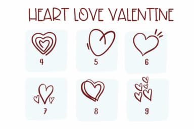 Heart Love Valentine by Sirinart — Dingbats Font — thumbnail 4