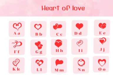 Heart of Love by Ketsarin — Dingbats Font — thumbnail 2