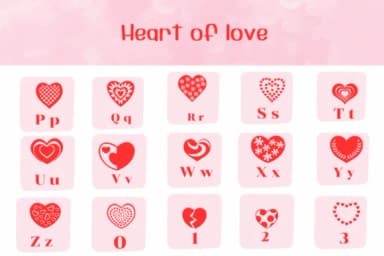 Heart of Love by Ketsarin — Dingbats Font — thumbnail 3