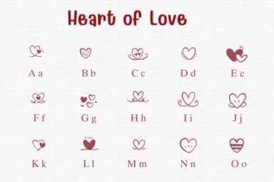 Heart of Love by Sontaya — Dingbats Font — thumbnail 2