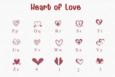 Heart of Love by Sontaya — Dingbats Font — thumbnail 3