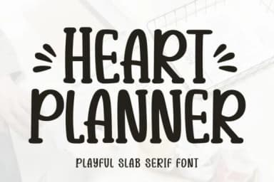 Heart Planner by Minimalist Eyes — Slab Serif Font — thumbnail 1