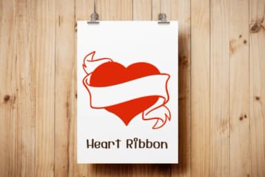 Heart Ribbon by Ketsarin — Dingbats Font — thumbnail 5