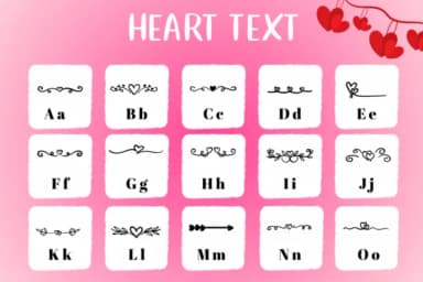 Heart Text by CHANOK — Dingbats Font — thumbnail 2