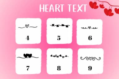 Heart Text by CHANOK — Dingbats Font — thumbnail 6