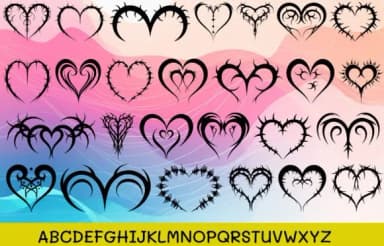 Heart Thorns by MOMAT THIRTYONE — Dingbats Font — thumbnail 2