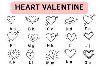 Heart Valentine by Nun Sukhwan — Dingbats Font — thumbnail 2