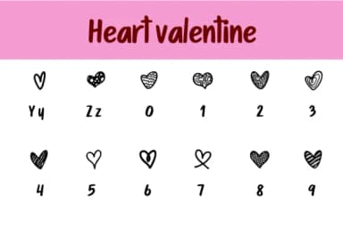 Heart Valentine by Chonada — Dingbats Font — thumbnail 4