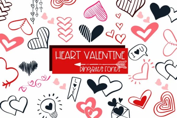 Heart Valentine by Sirinart — Dingbats Font