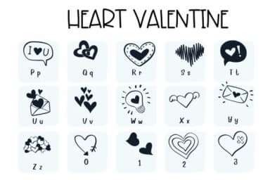 Heart Valentine by Sirinart — Dingbats Font — thumbnail 5