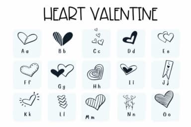 Heart Valentine by Sirinart — Dingbats Font — thumbnail 6
